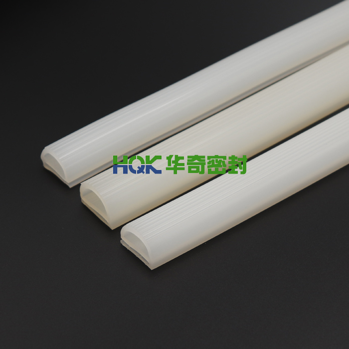 白色D字硅膠條 白色D字硅膠條